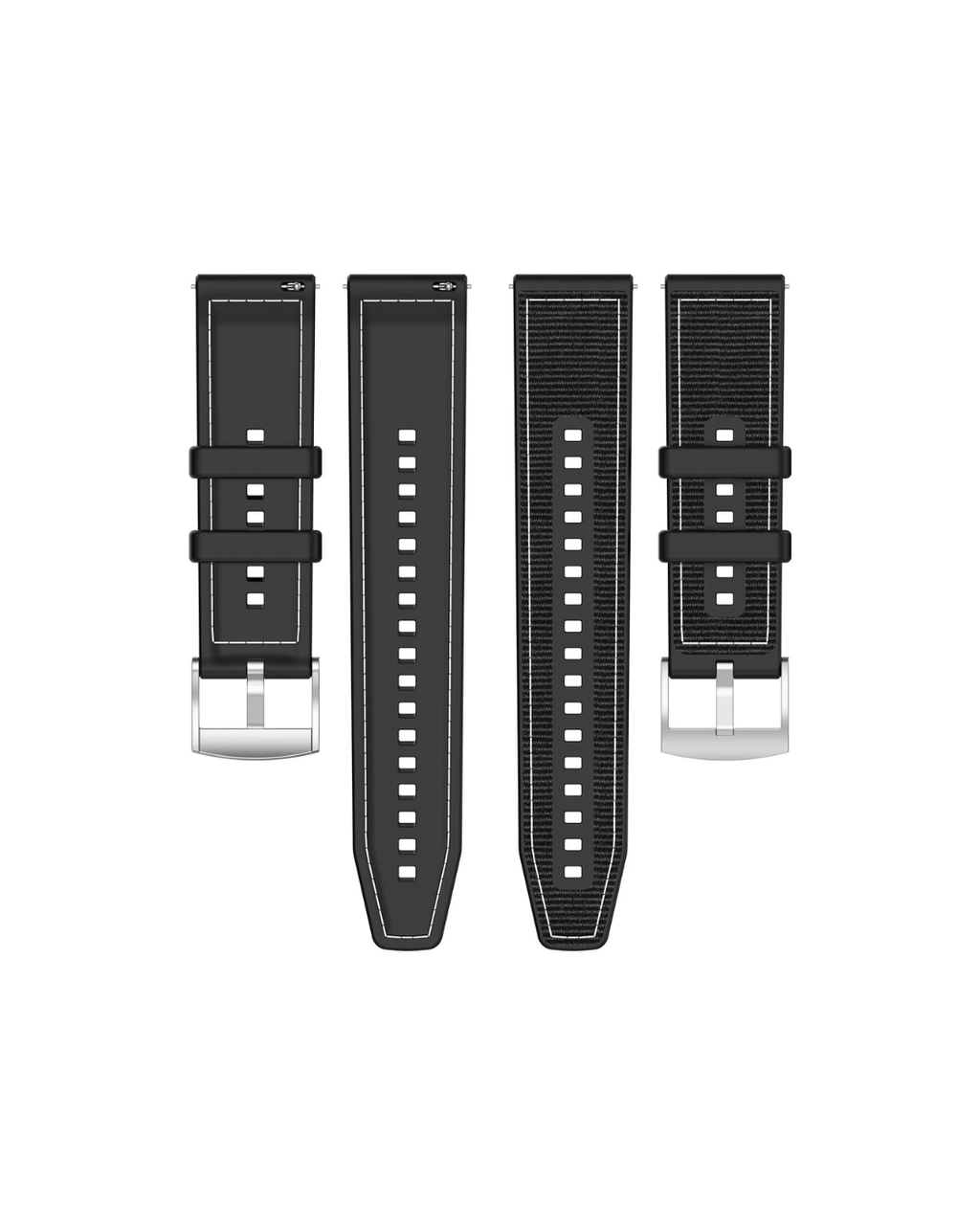 22mm Nylon + Silicone Watch Strap Huawei GT6 / GT5 / GT4 / Watch 4 Pro 46mm Sport Band (Universal Fit)