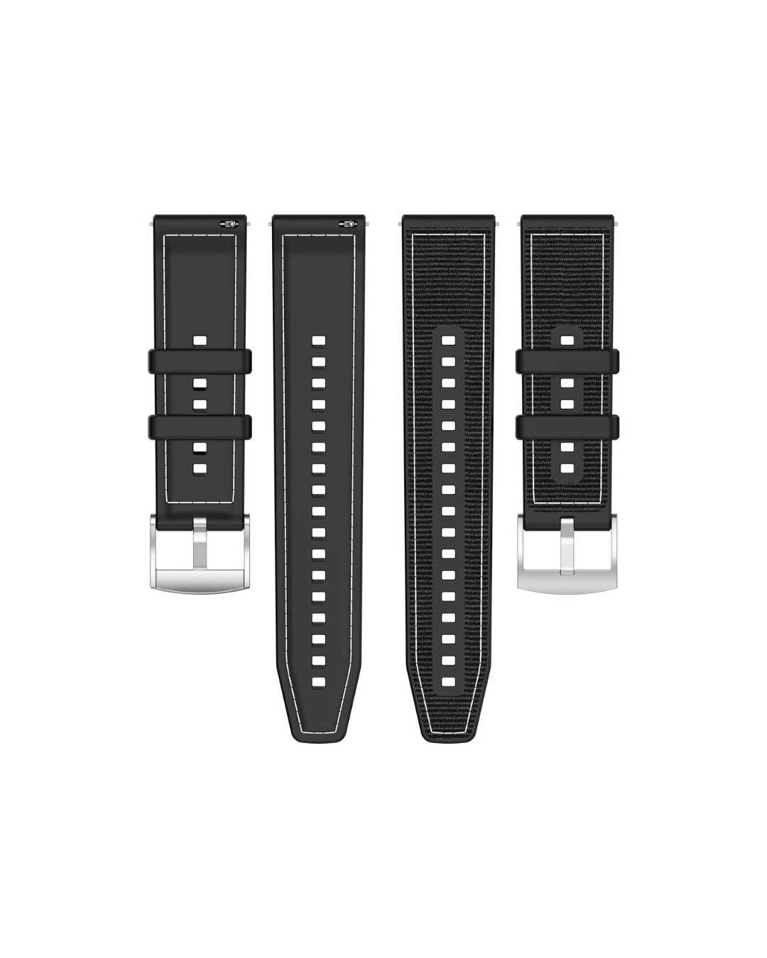 22mm Nylon + Silicone Watch Strap Huawei GT6 / GT5 / GT4 / Watch 4 Pro 46mm Sport Band (Universal Fit)