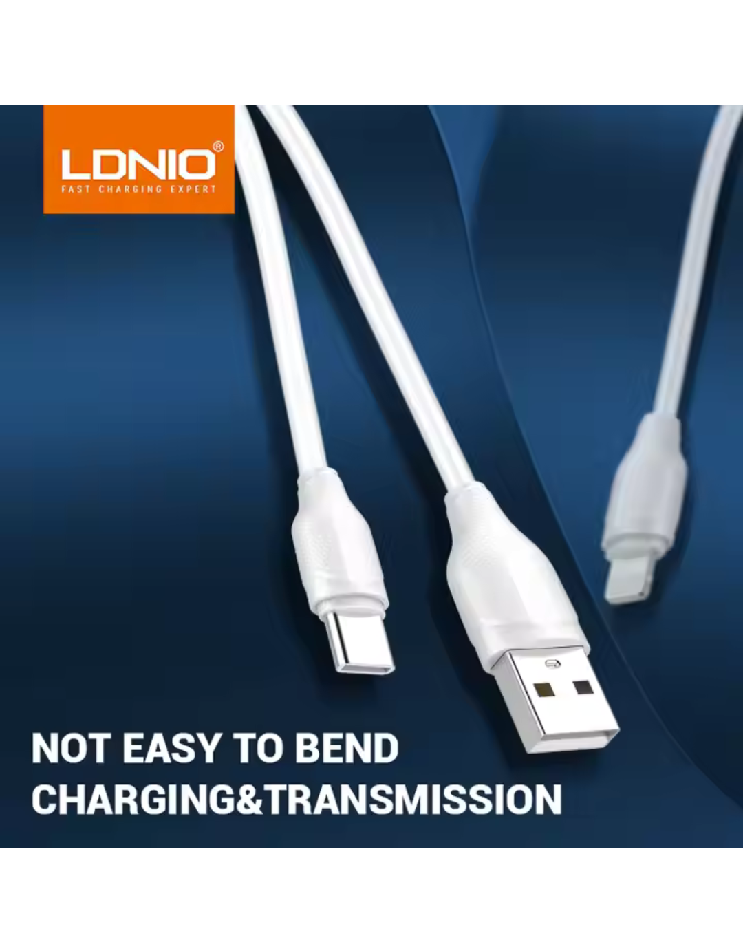 LDNIO USB Cable 1 Meter Charging Data Transfer USB Charger 2.4A