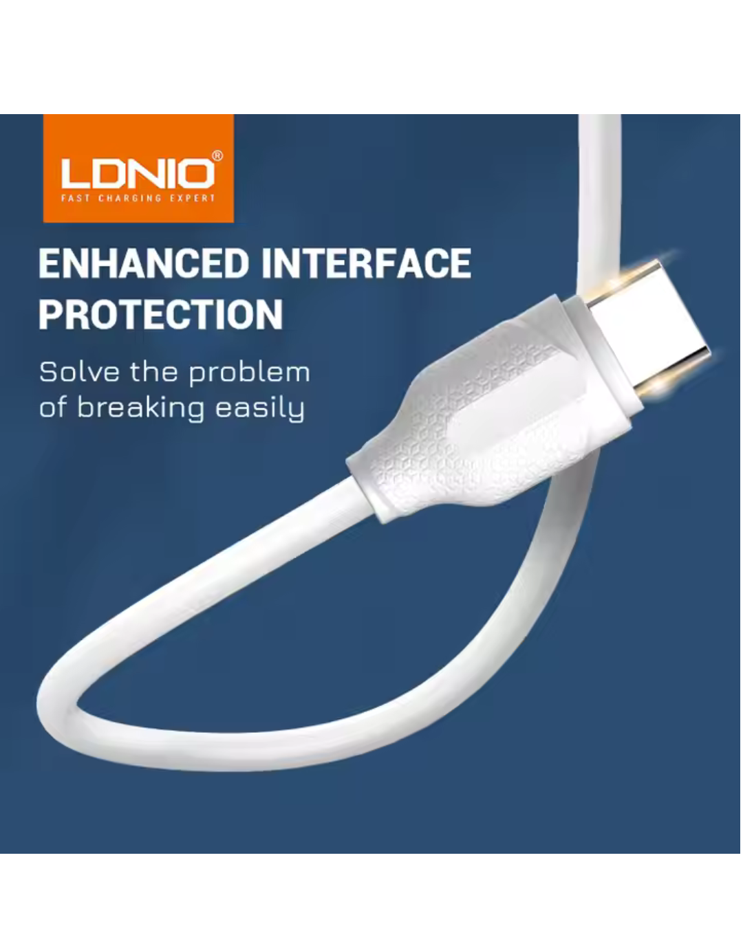 LDNIO USB Cable 1 Meter Charging Data Transfer USB Charger 2.4A