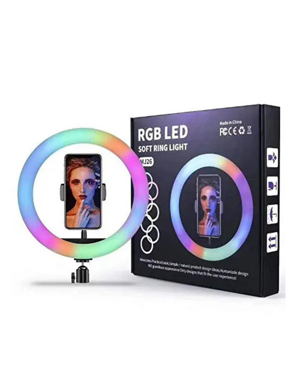 RGB Ring Light with Stand MJ26 LED Soft Light