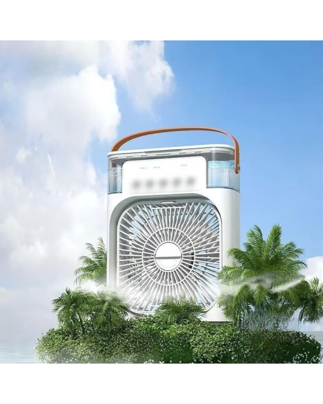 Mini Air Cooler LED Night Light Water Mist Fun 3 In 1 Air Humidifier