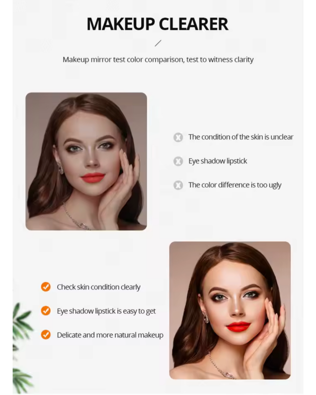 Makeup Mirror With Led Light Foldable With USB Cable Cosmetic Mirror Mr watch price in Sri Lanka 