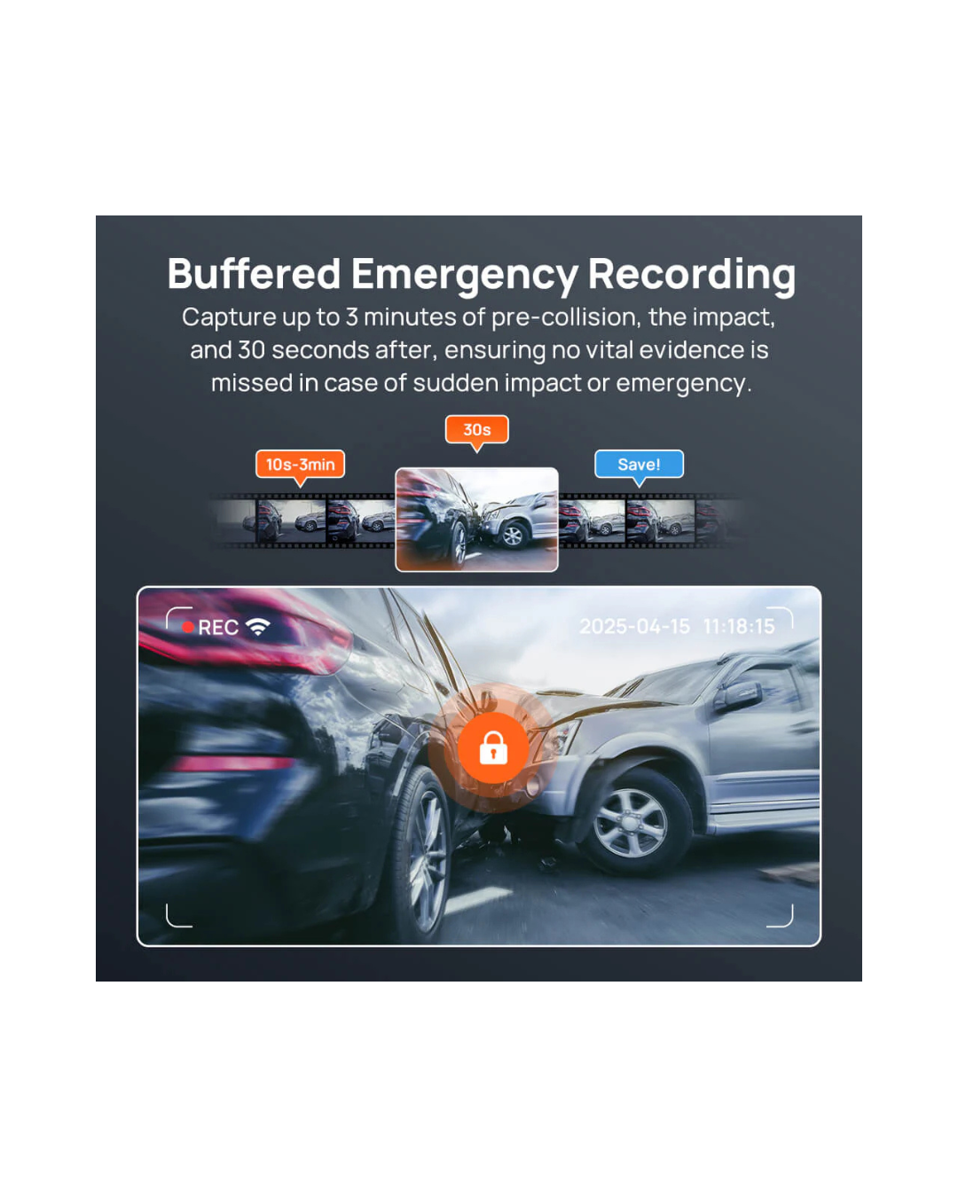 70mai Dash Cam 4K A800SE Set  30FPS  HDR, Super Night Vision, GPS, ADAS & 24H Parking Surveillance