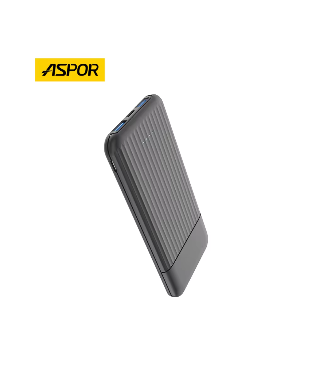 ASPOR A323 10000mAh Mini Power Bank | 12W Fast Charging | LED Display | Type-C & Micro USB