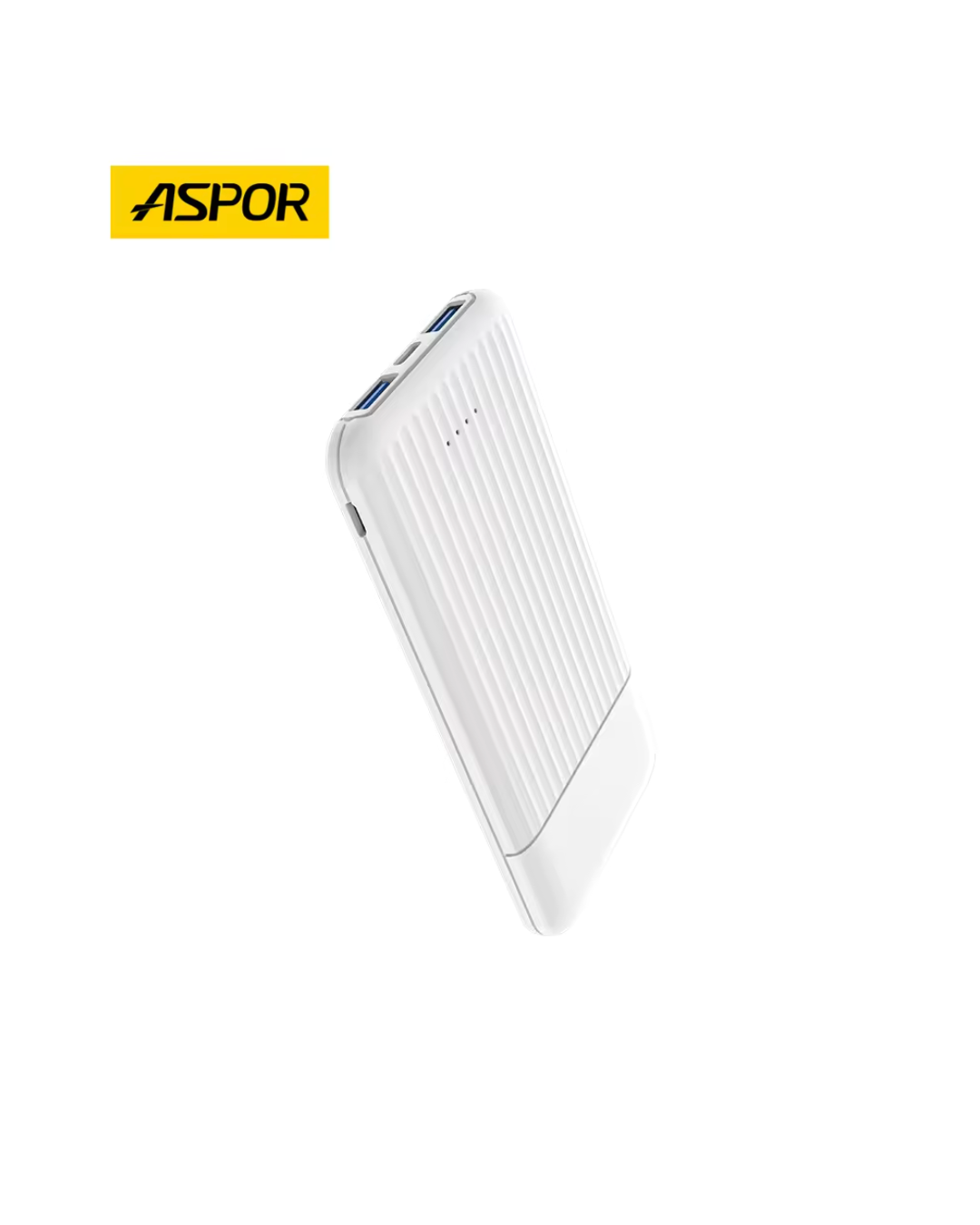 ASPOR A323 10000mAh Mini Power Bank | 12W Fast Charging | LED Display | Type-C & Micro USB