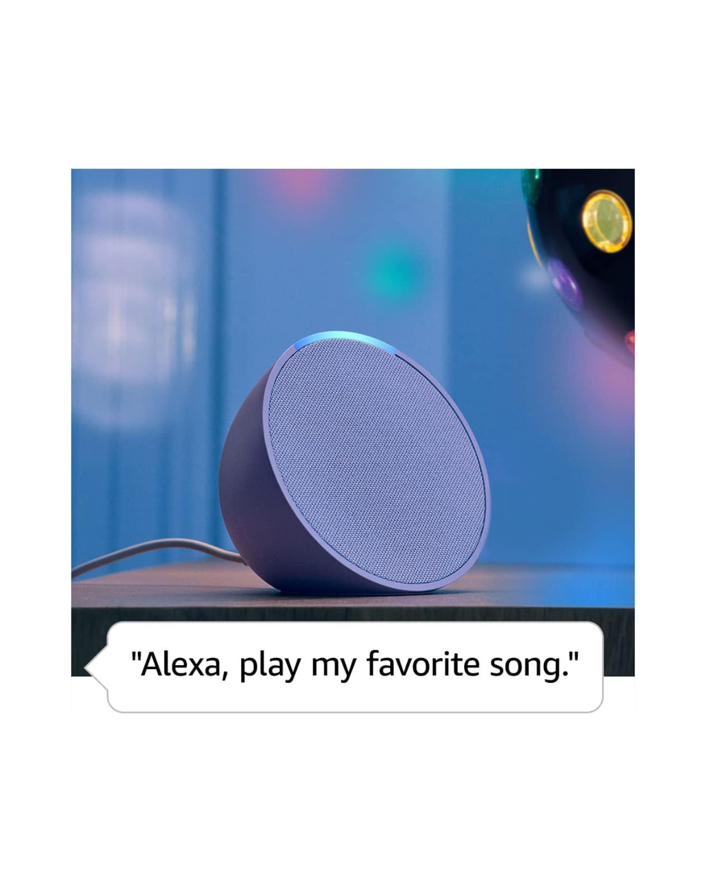Amazon Echo Pop (Newest Model) – Compact Alexa Smart Speaker