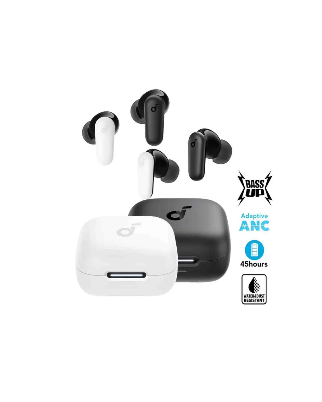 Anker Soundcore R50i NC Earbuds – 42dB ANC, 40H Playtime, BassUp™ Sound