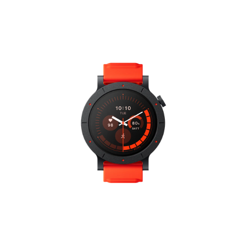 CMF Watch 3 PRO Smartwatch with a red strap on a white background