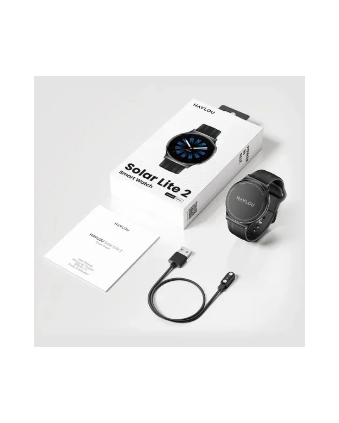 HAYLOU Solar Lite 2 Smart Watch – AMOLED Display, 17 Days Battery, Bluetooth Calling