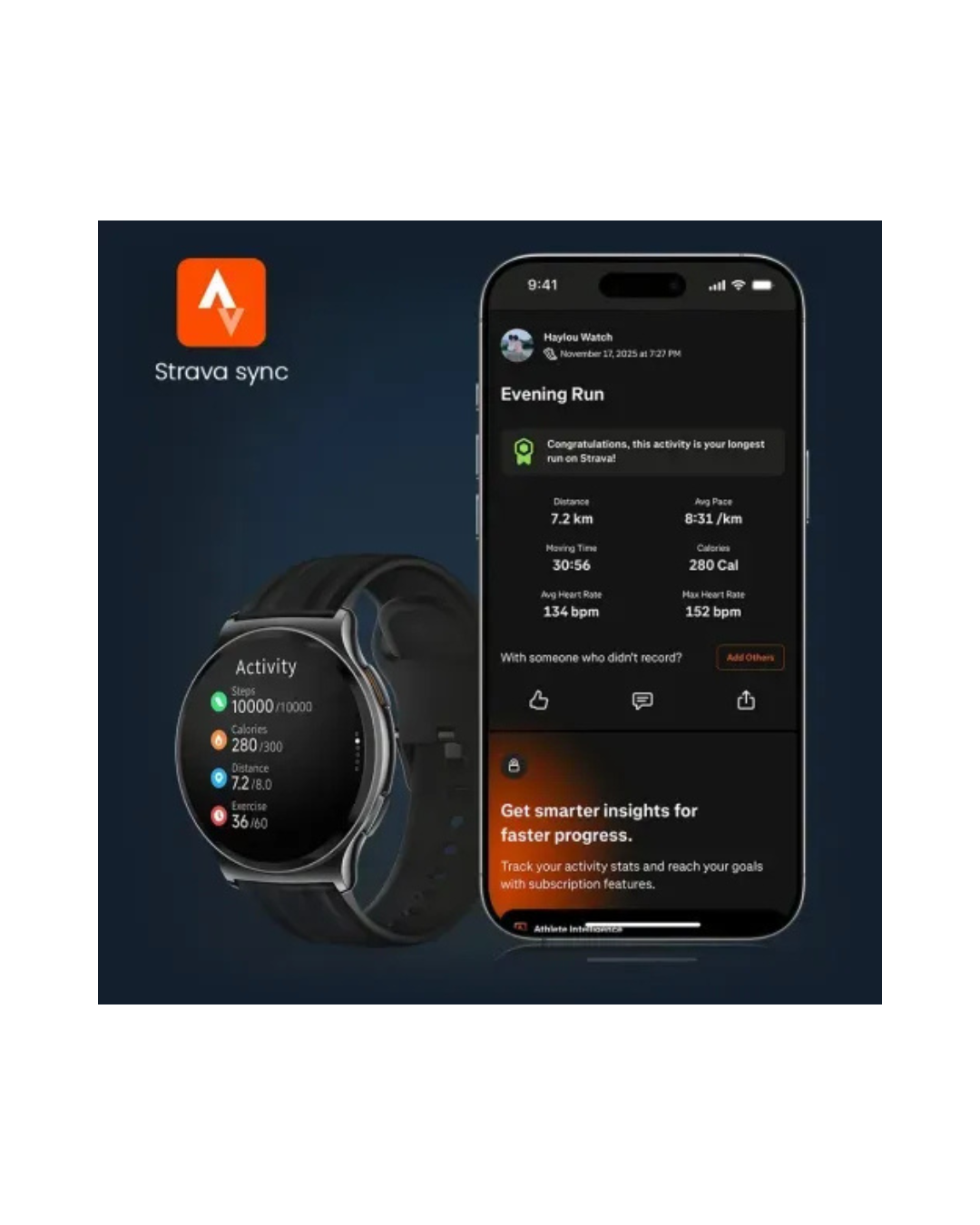 HAYLOU Solar Lite 2 Smart Watch – AMOLED Display, 17 Days Battery, Bluetooth Calling