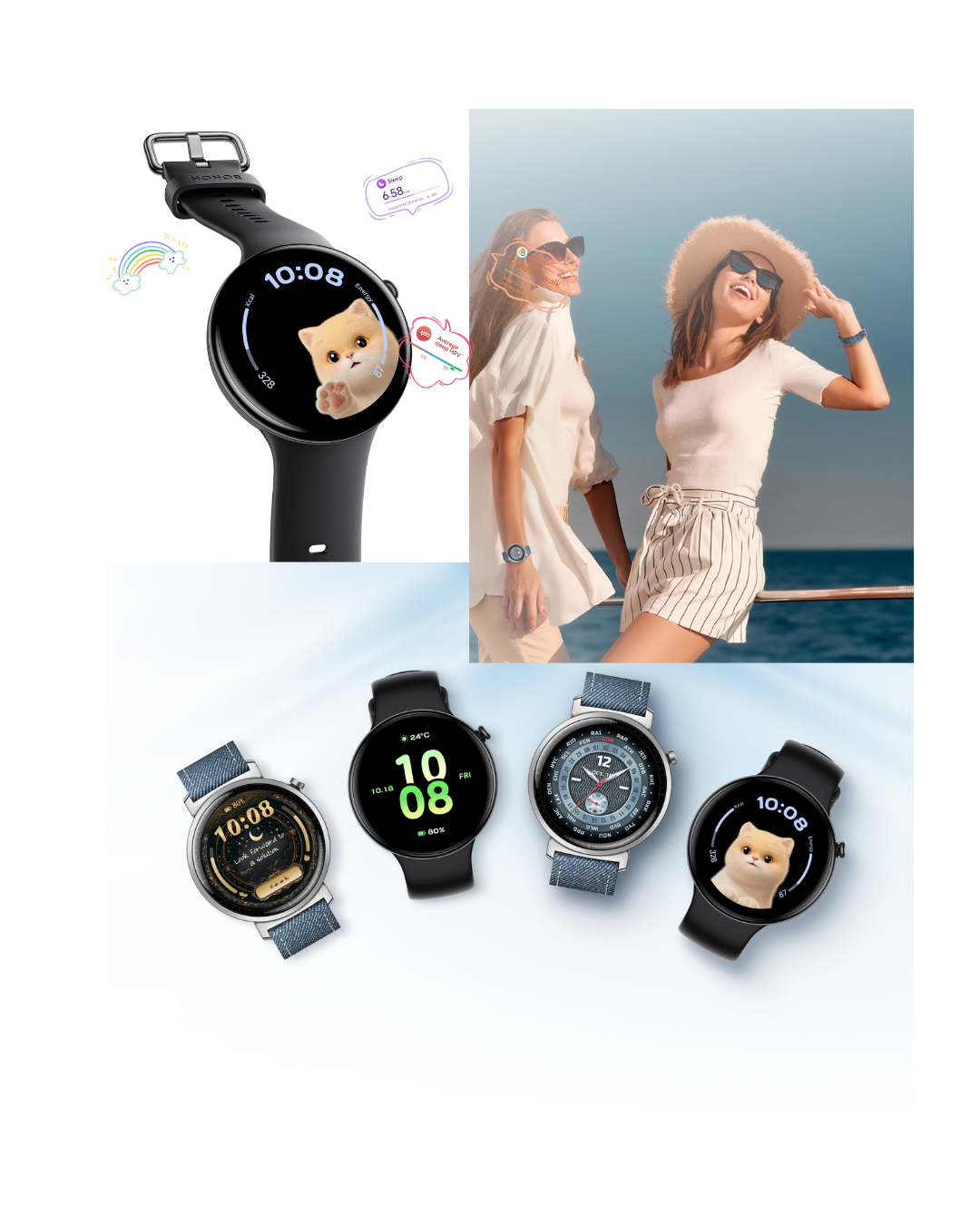 HONOR Watch Fit AMOLED GPS Smart Watch – Bluetooth Call | 5ATM Water Resistant