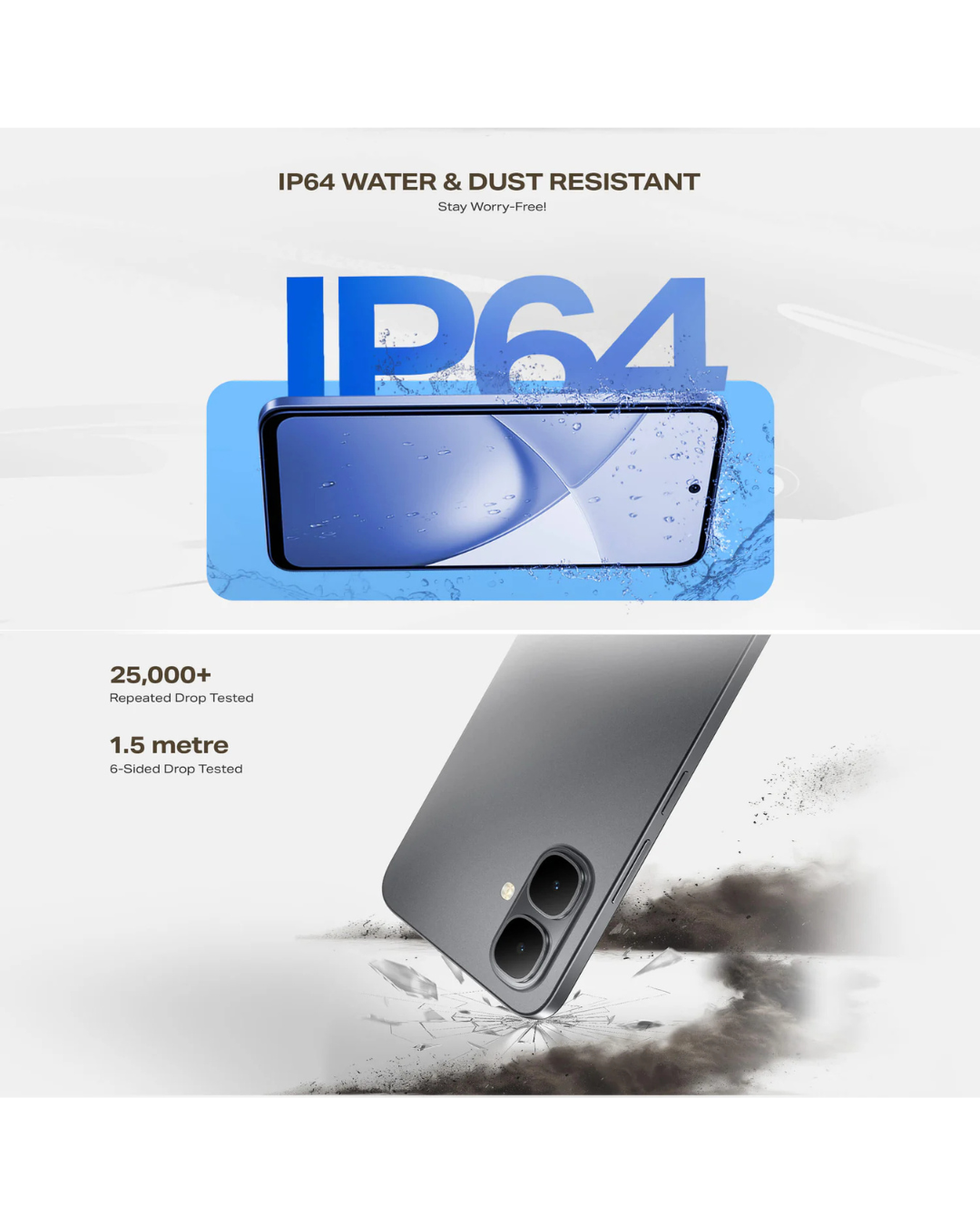 Infinix Smart 10 Smartphone | Dual Speaker | IP64 Splash Proof | TRCSL Approved | Dual SIM