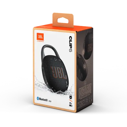 JBL Clip 5 ultra portable Bluetooth Speaker.