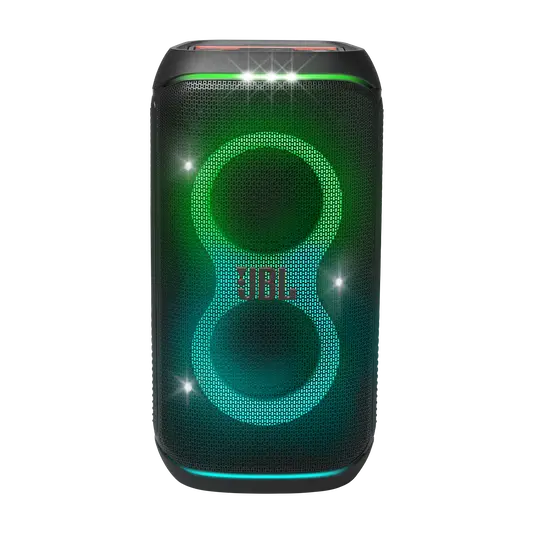 JBL PartyBox Club 120 speaker with green light display