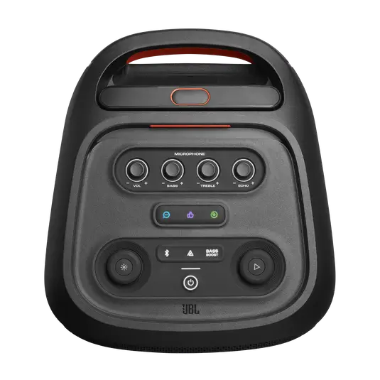 Top control panel of JBL PartyBox Stage 320 speaker