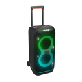 JBL PartyBox Stage 320 speaker with wheels and lights