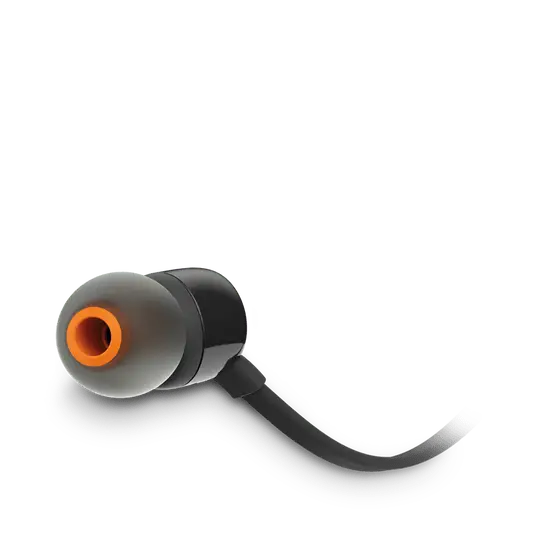 JBL TUNE 110 in-ear headphones.