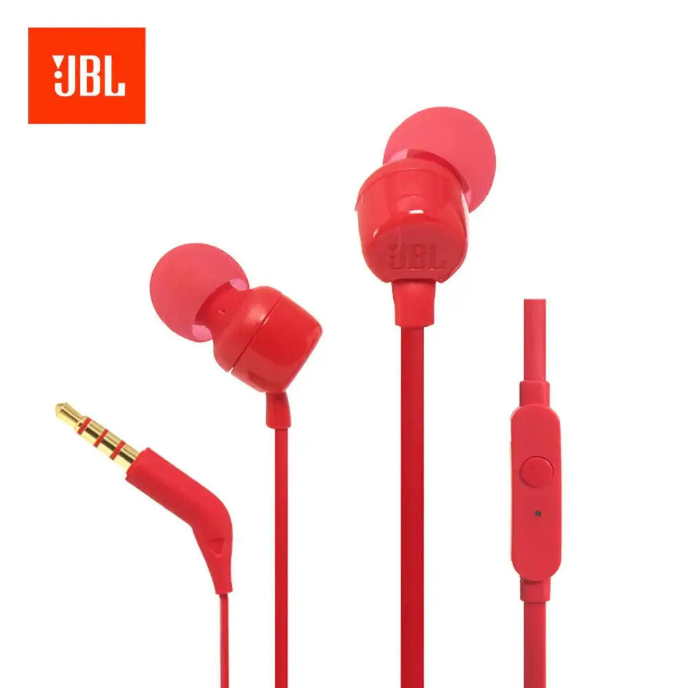 JBL TUNE 110 in-ear headphones.