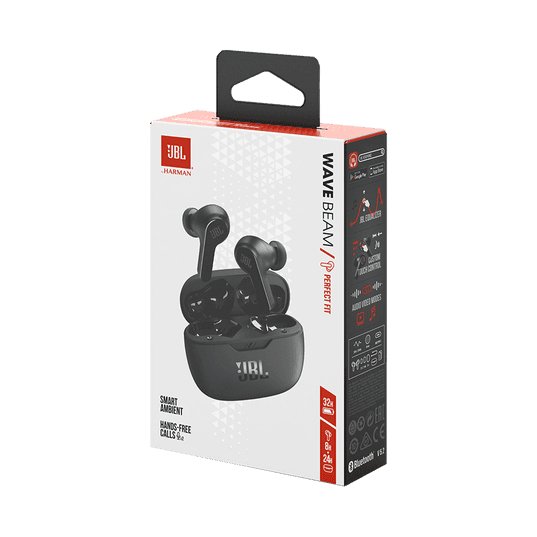 JBL Wave Beam True Wireless Earbuds.