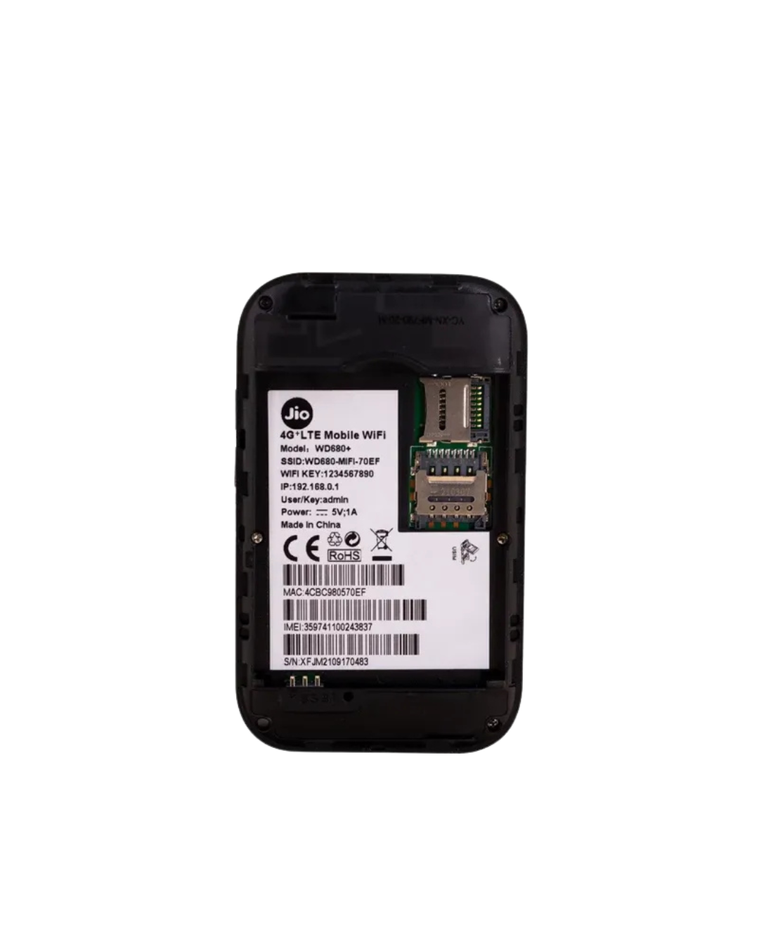 JioFi LTE-Advanced Mobile Hotspot Pocket Router