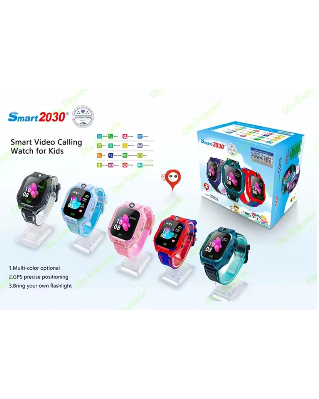 A002 Kid Smart Watch Sim Card For Children SOS Call Phone Camera Voice Chat Photo