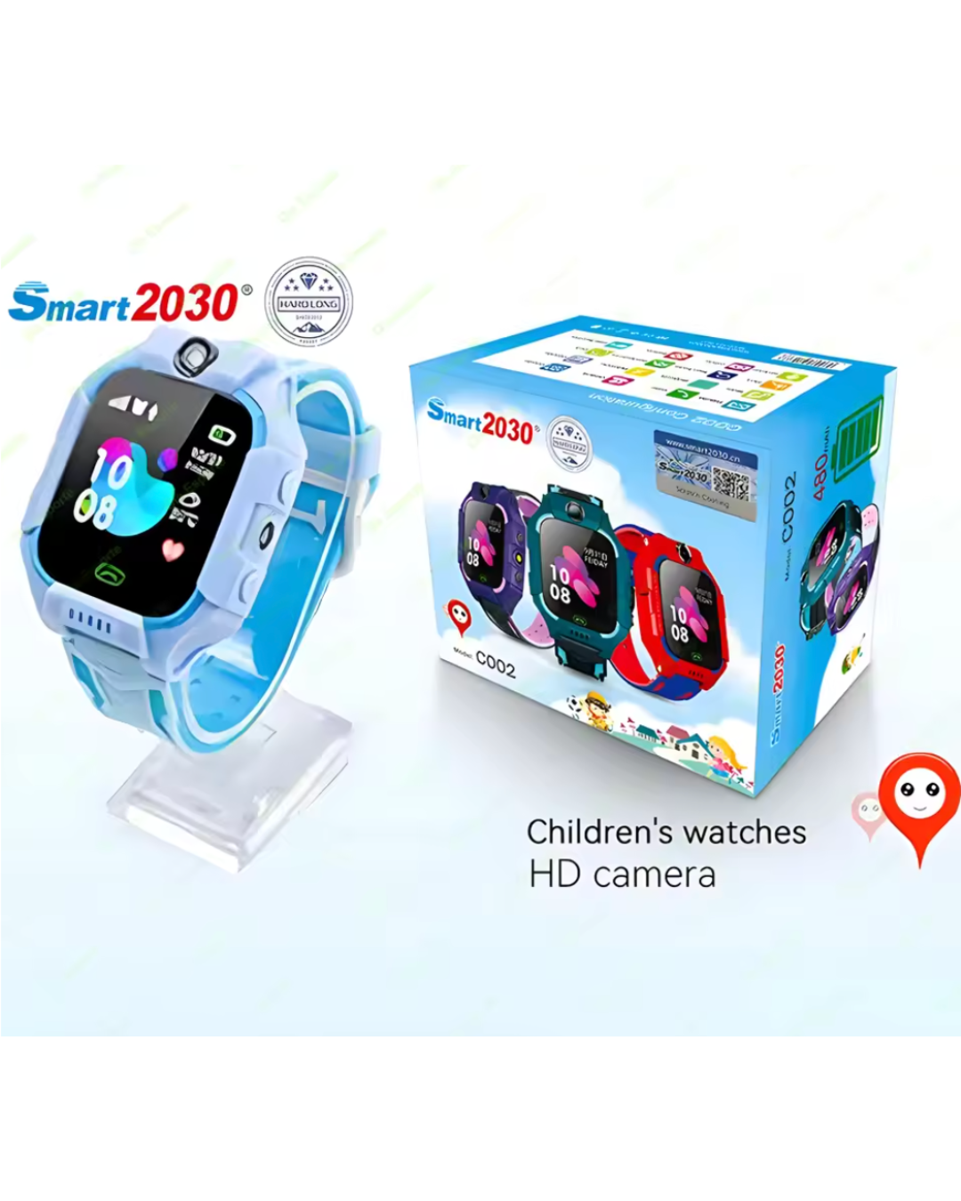 A002 Kid Smart Watch Sim Card For Children SOS Call Phone Camera Voice Chat Photo