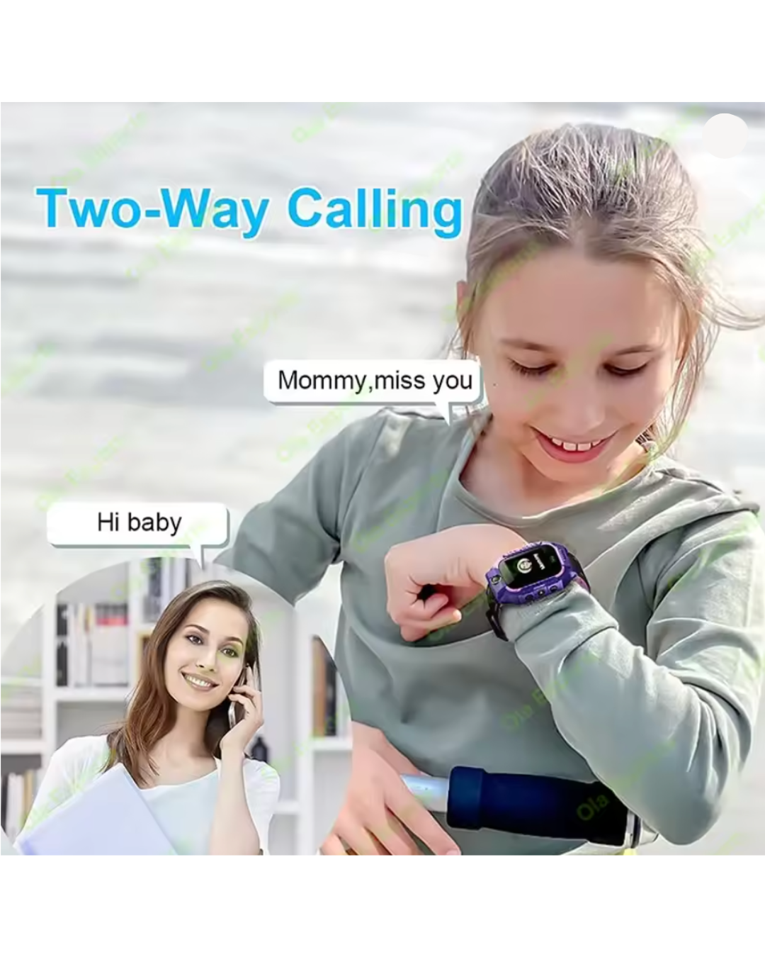 A002 Kid Smart Watch Sim Card For Children SOS Call Phone Camera Voice Chat Photo