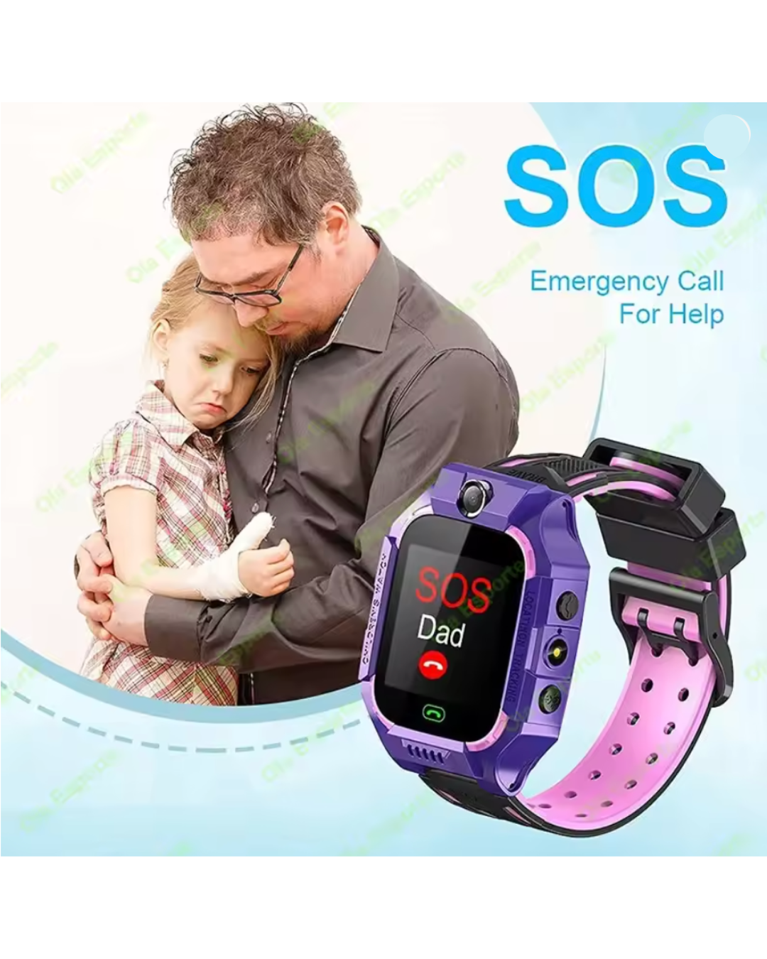 A002 Kid Smart Watch Sim Card For Children SOS Call Phone Camera Voice Chat Photo