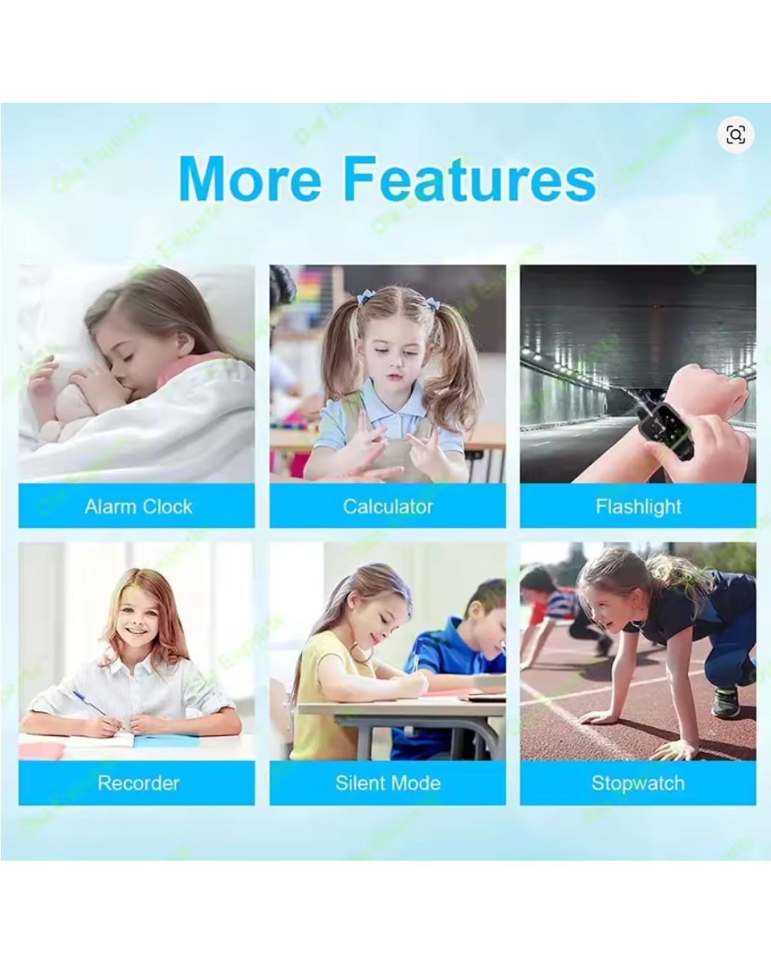 A002 Kid Smart Watch Sim Card For Children SOS Call Phone Camera Voice Chat Photo