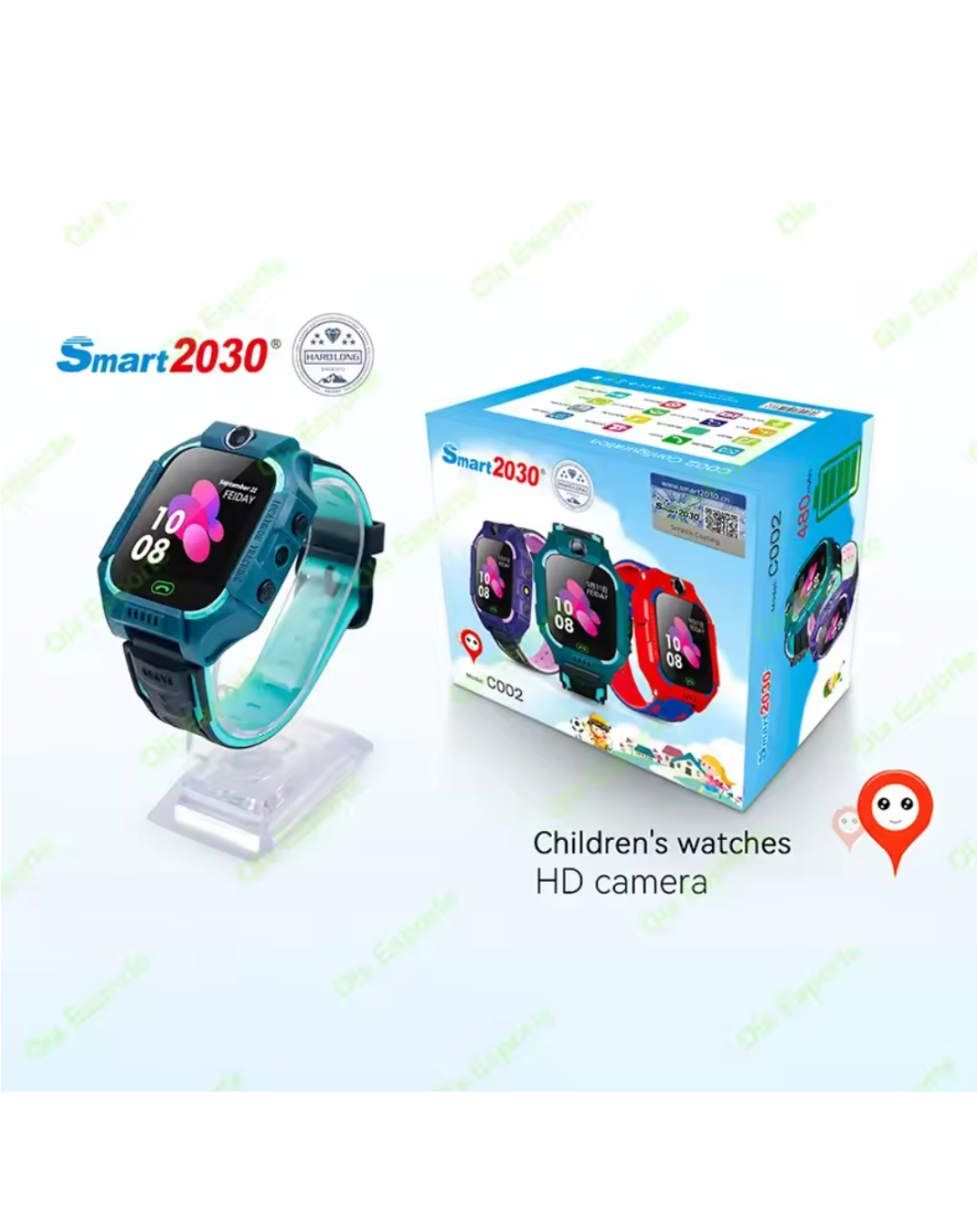 C002 Kid Smart Watch Sim Card For Children SOS Call Phone Camera Voice Chat Photo