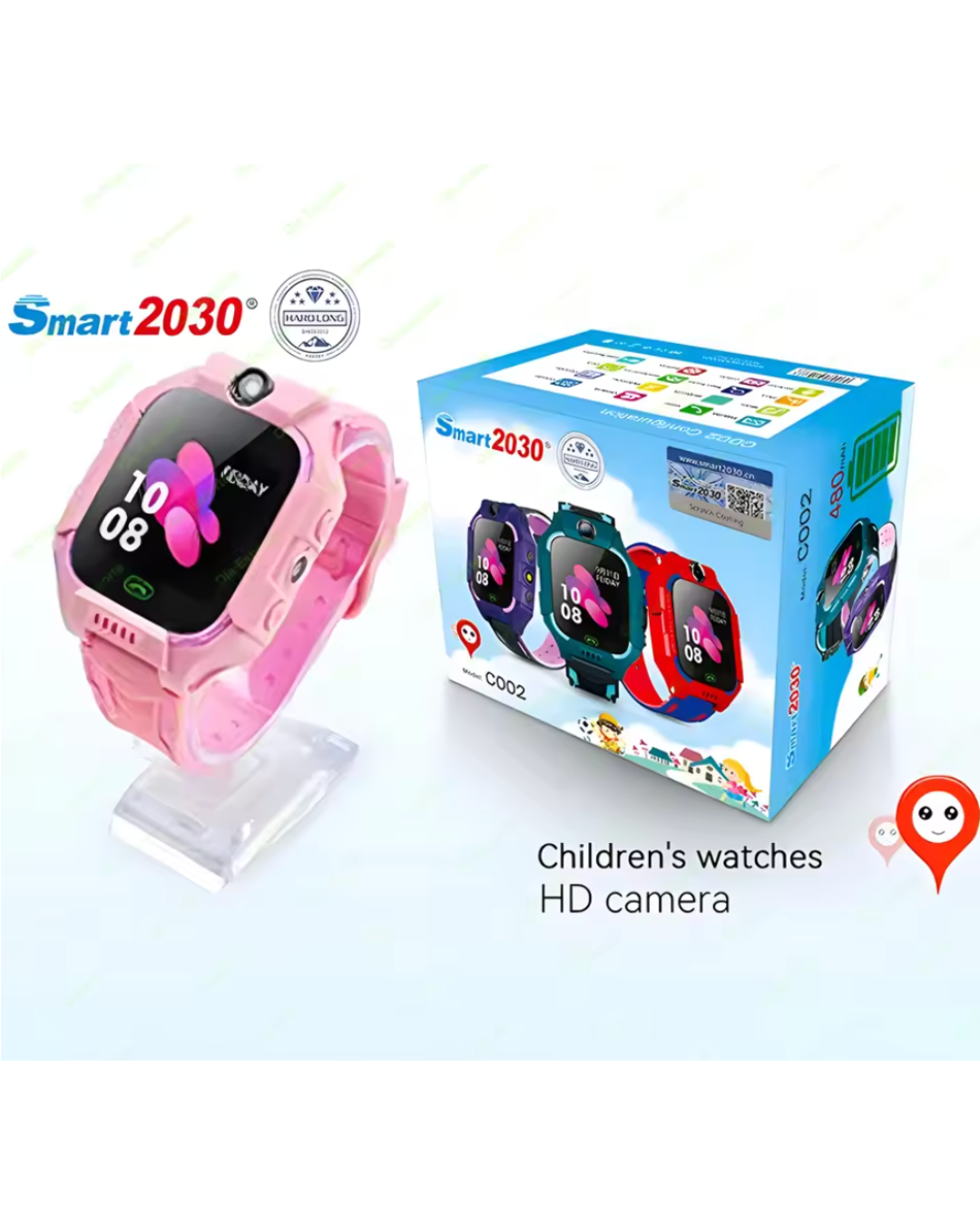 A002 Kid Smart Watch Sim Card For Children SOS Call Phone Camera Voice Chat Photo