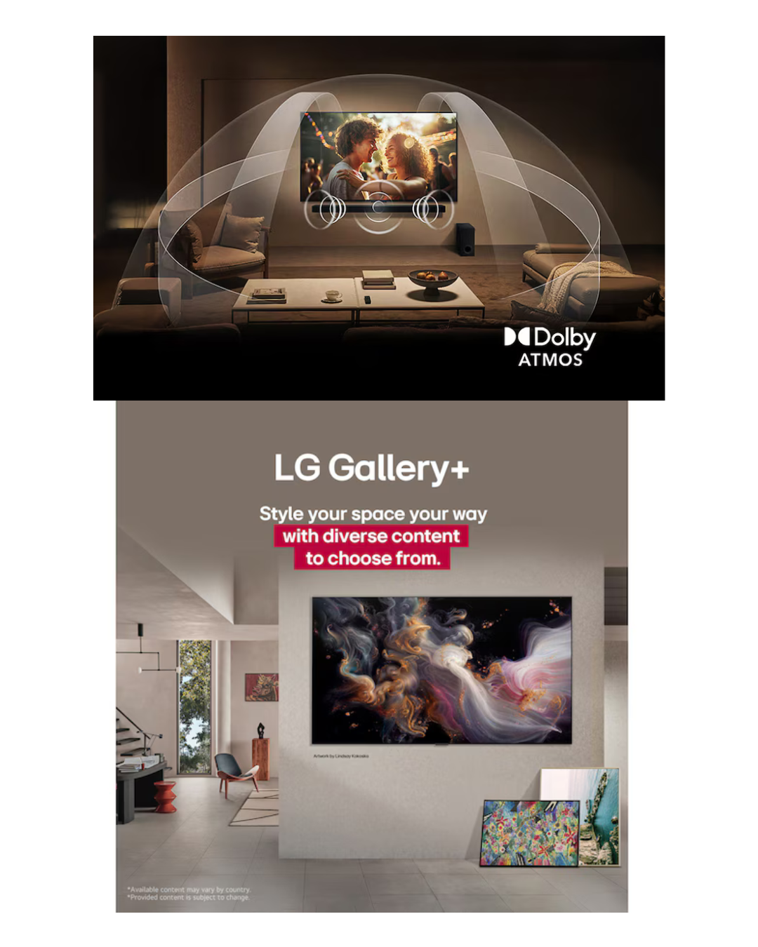 LG 65" UA8350 4K UHD AI Smart TV (65UA83506LA) | α7 AI Processor Gen8 | HDR10 | Dolby Atmos | webOS Smart TV