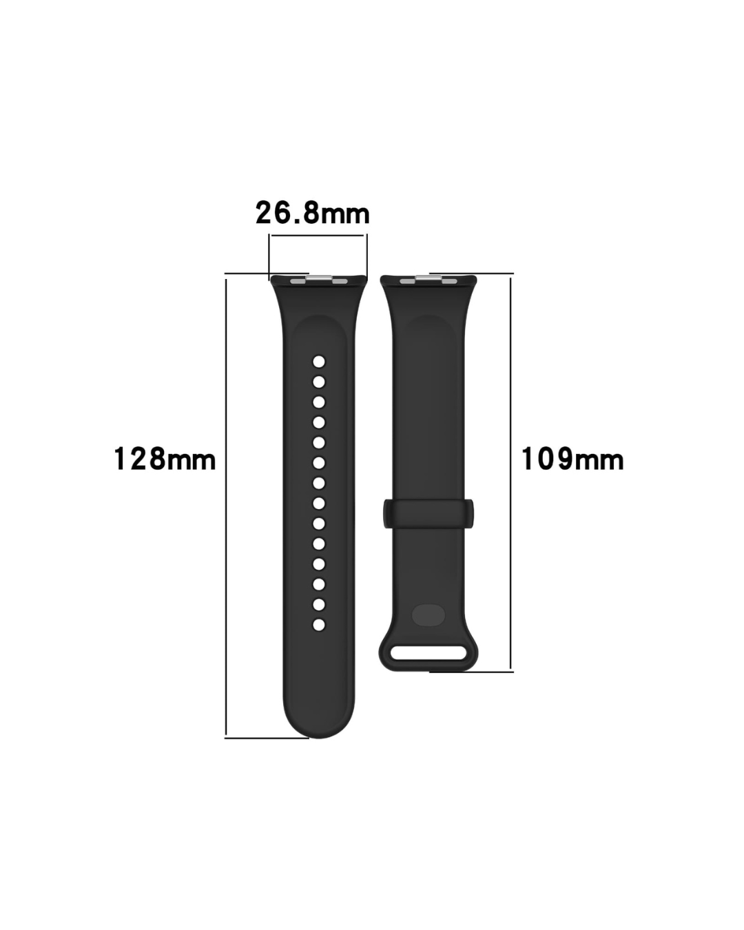 Xiaomi Smart Band 8 Pro / 9 Pro – Compatible with Redmi Watch 4 / 5 Silicone Replacement Strap