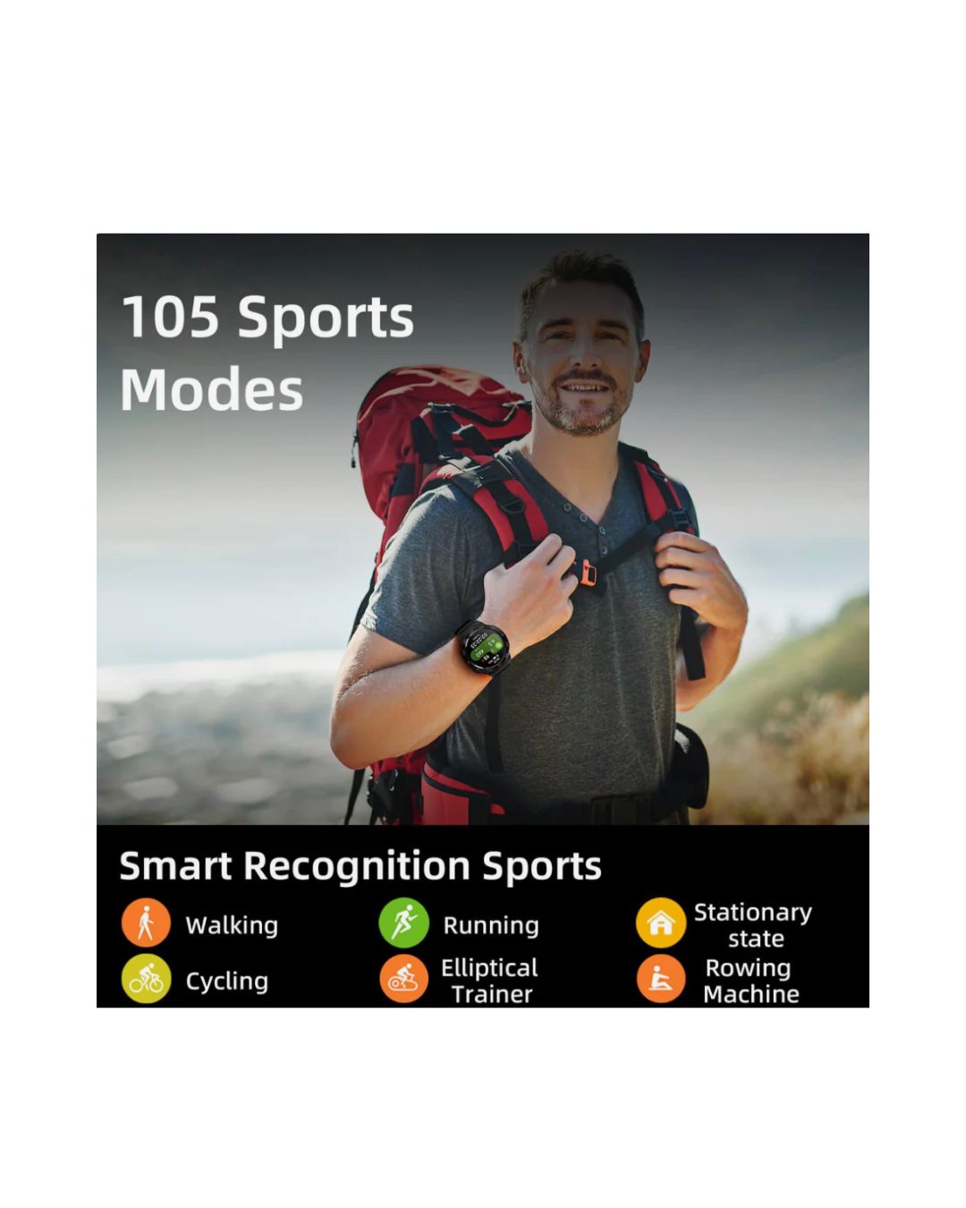 Mibro GS Pro Smartwatch – AMOLED Display, GPS, Bluetooth Calling