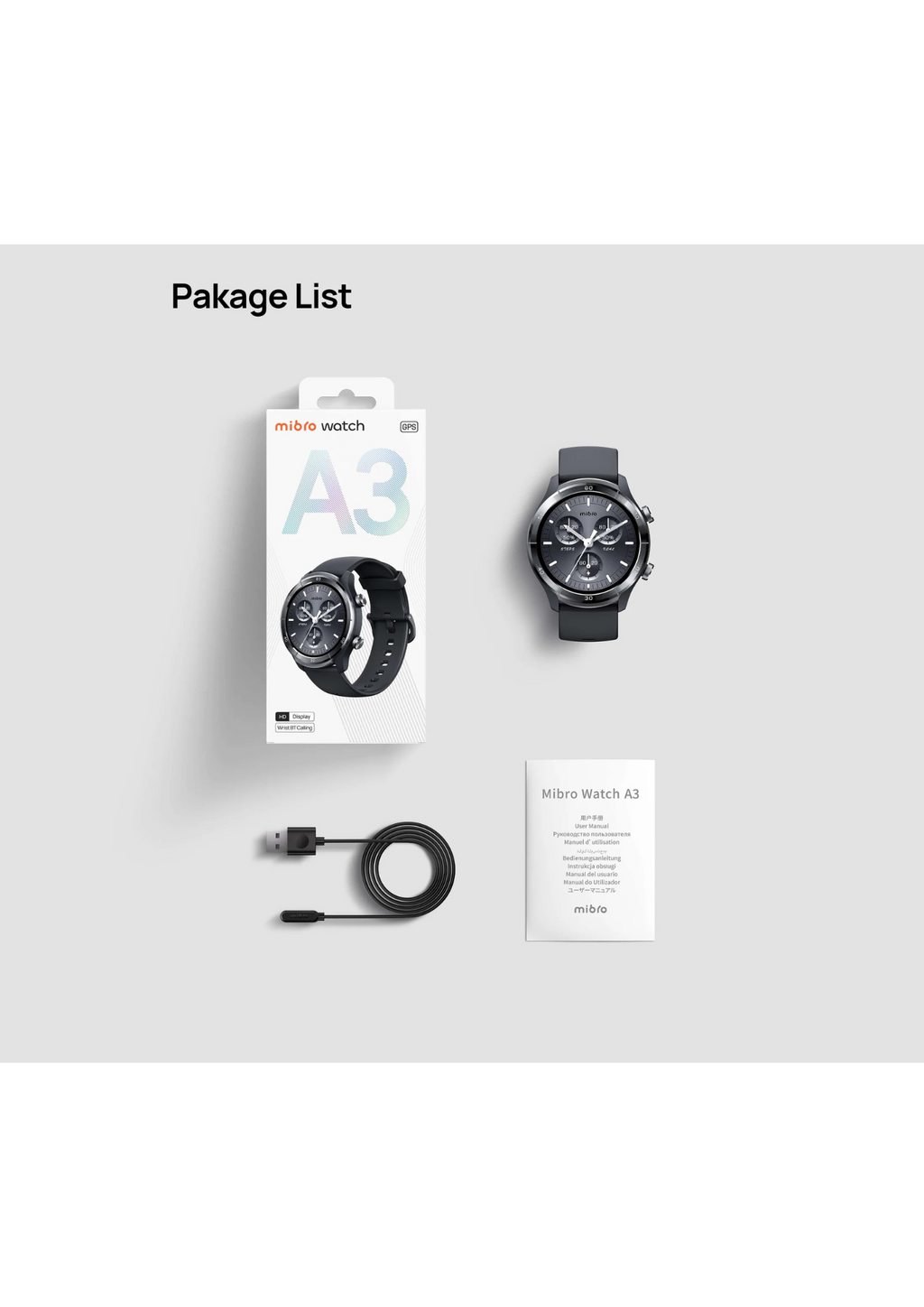 Mibro A3 Smart Watch box