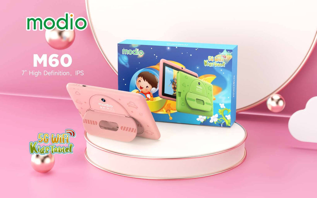 Modio M60 kids tablet with 7-inch high definition IPS display
