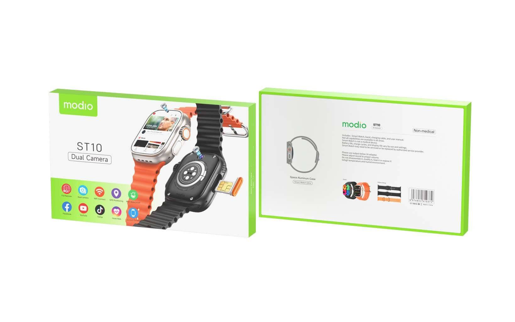 Modio ST10 4G Android Smart Watch.
