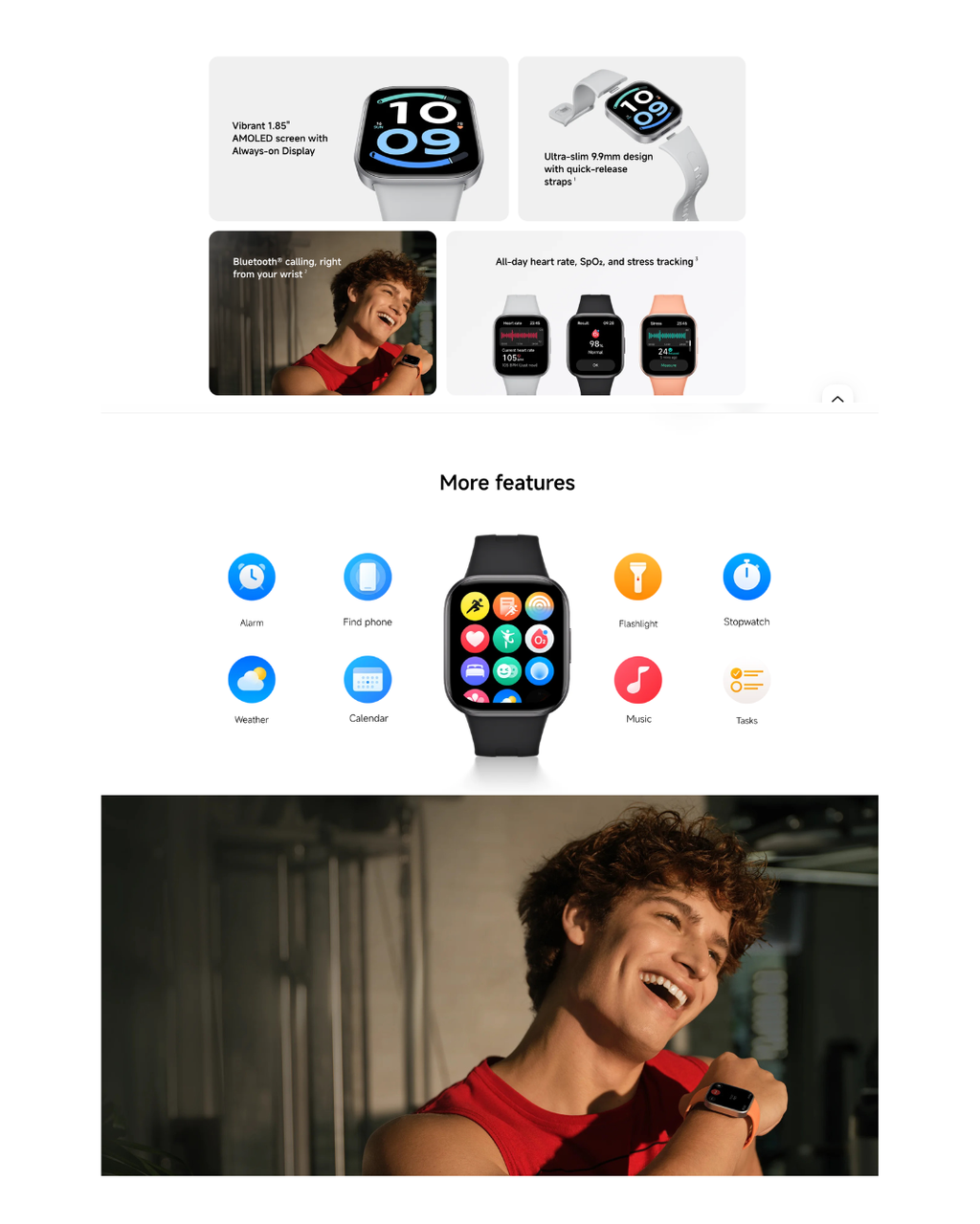 Redmi Watch 6 Active Smart Watch – 1.85" AMOLED, Bluetooth Calling, 18-Day Battery