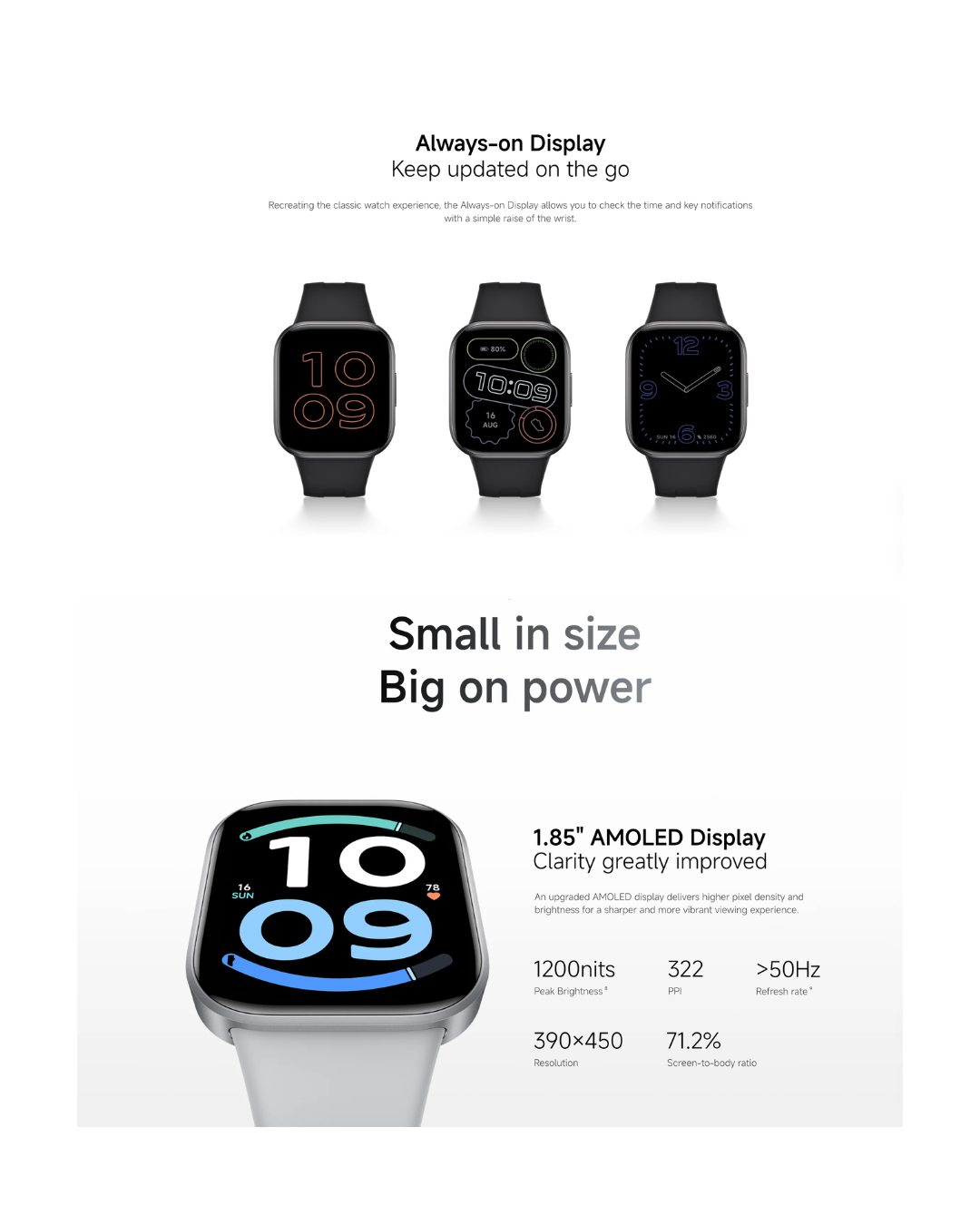Redmi Watch 6 Active Smart Watch – 1.85" AMOLED, Bluetooth Calling, 18-Day Battery