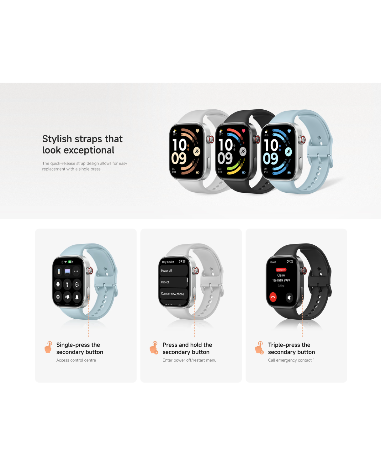 Redmi Watch 6 Smart Watch 2.07" AMOLED Display | GPS | Bluetooth Calling | 5ATM | 550mAh Battery