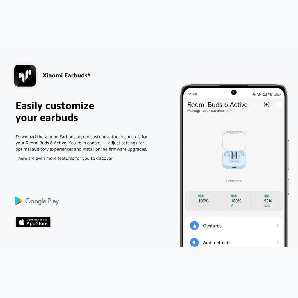 Redmi Buds 6 Active Earbuds.