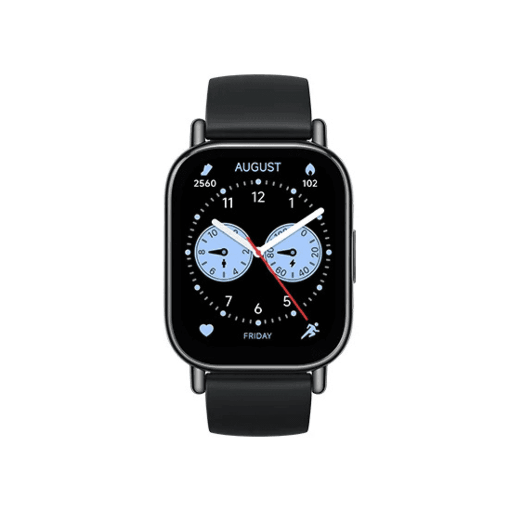 Black Redmi Watch 5 Lite with digital display