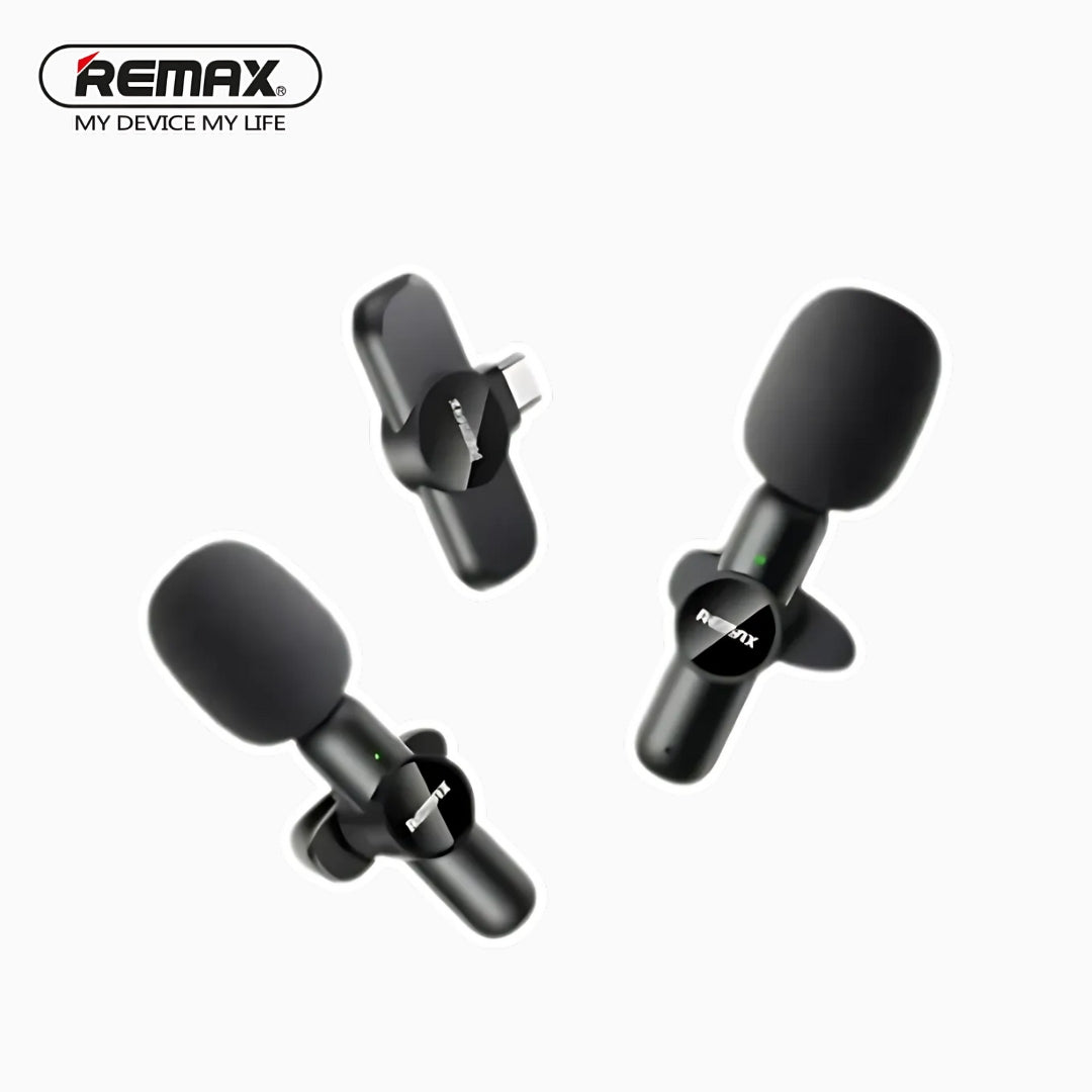 Remax K10 Clip 1 to 2 Live-Stream Wireless Microphone Noise Reduction Price In Sri Lanka