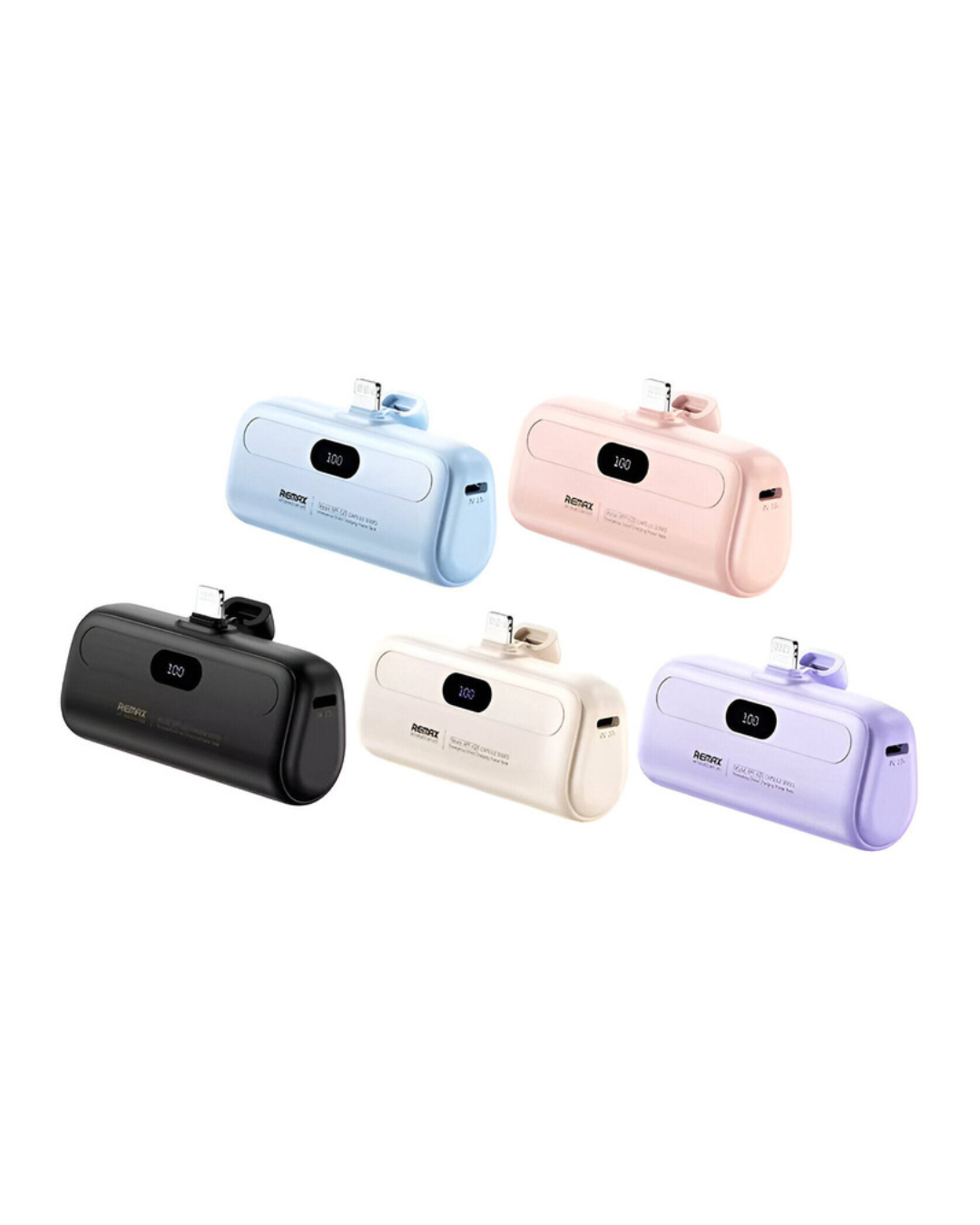 Remax Mini Power Bank 5000mAh Capsule Series 2A Type-C Emergency Direct Charging
