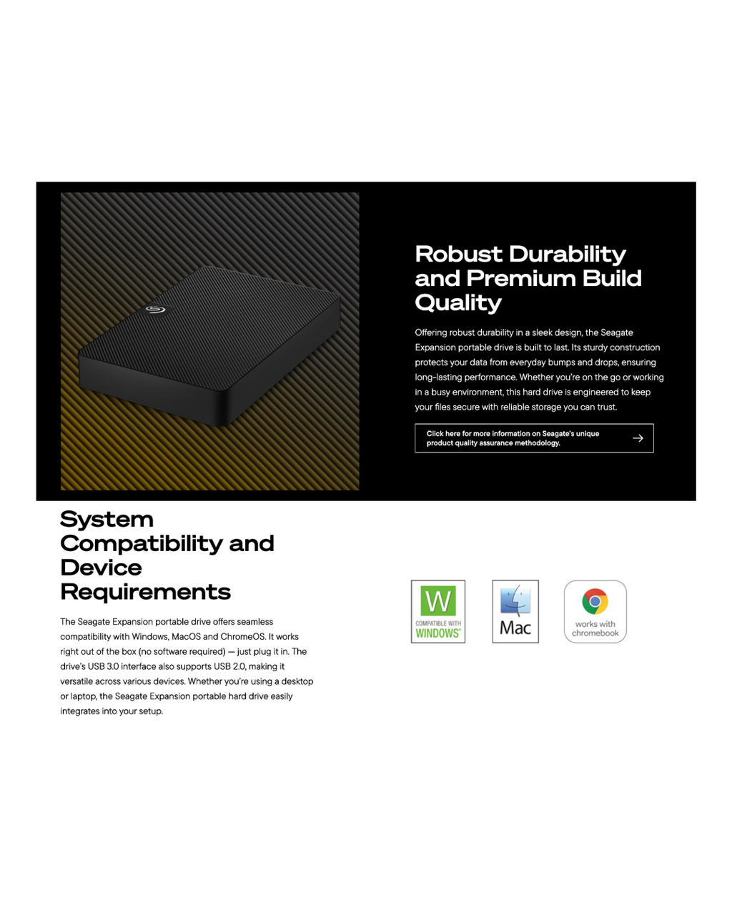 Seagate Expansion Portable 1TB External Hard Drive | USB 3.0 | STKM1000400
