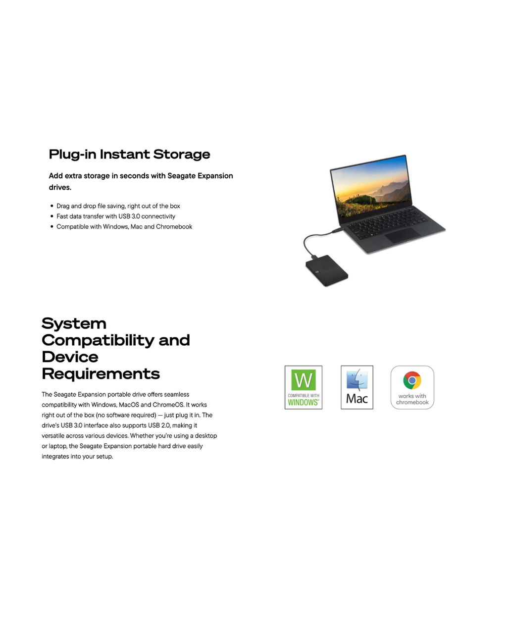 Seagate Expansion Portable 1TB External Hard Drive | USB 3.0 | STKM1000400