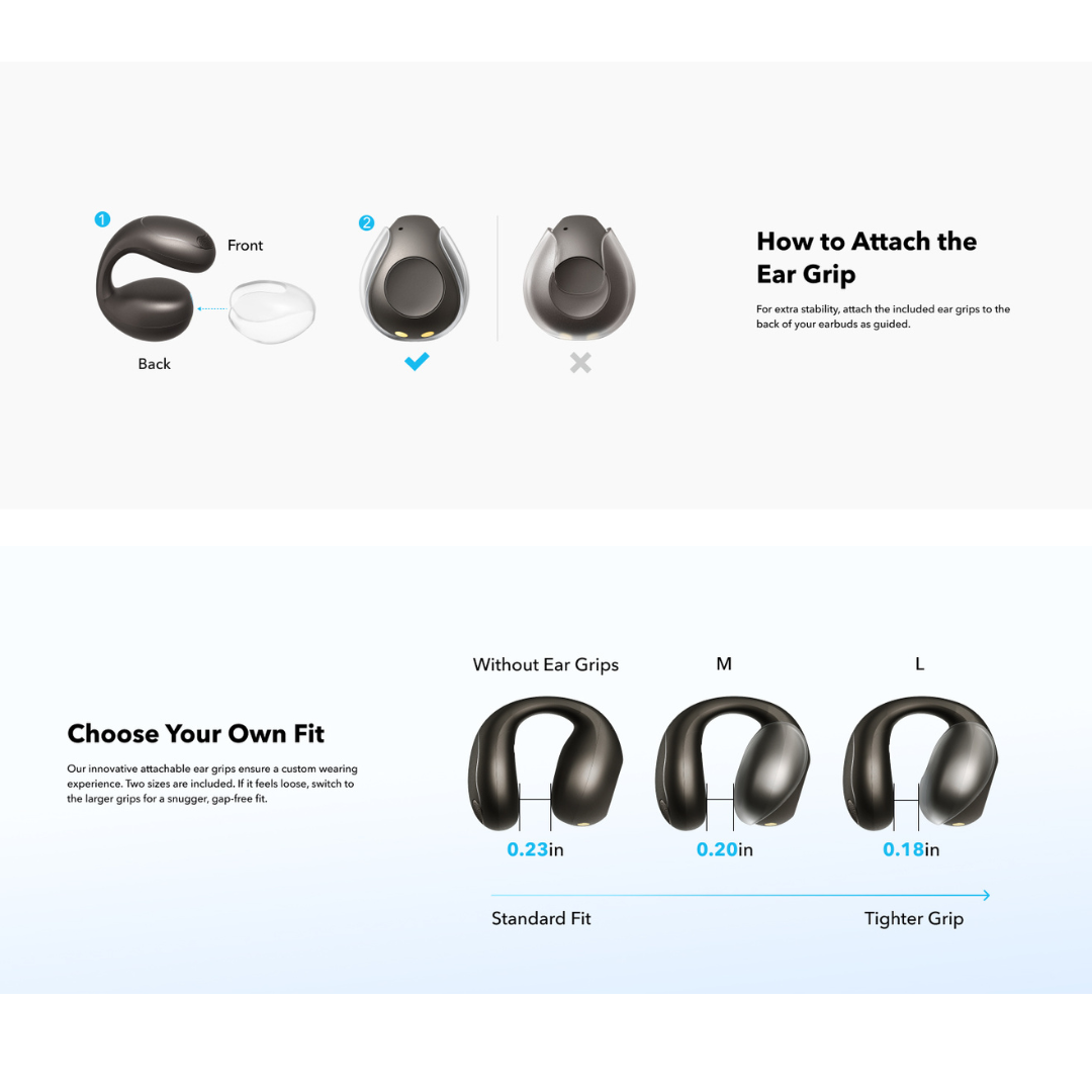 Soundcore C40i Flexible and Comfortable Clip-On Earbuds