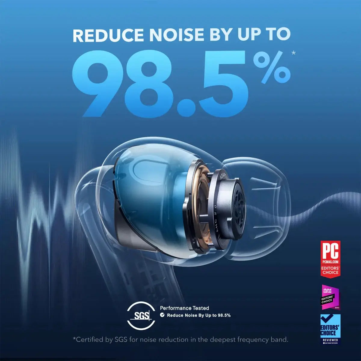 Soundcore Liberty 4 NC True-Wireless Noise Cancelling Earbuds.