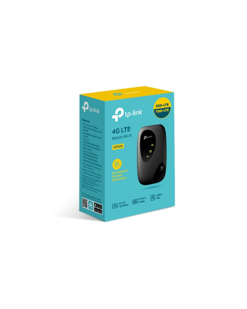 TP-Link M7000 4G LTE Mobile Wi-Fi Router – Portable MiFi Hotspot | 150Mbps | Connect 10 Devices | 2150mAh Battery